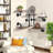 Floating Shelves For Wall, 5 Tier Hanging Display Storage Rack/Plant Flower Stand, Wood Bookshelf Organizer For Living Room Bar Dining Room