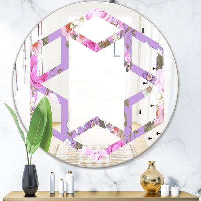 Miroir mural Hexagon Star Luxury Drops II