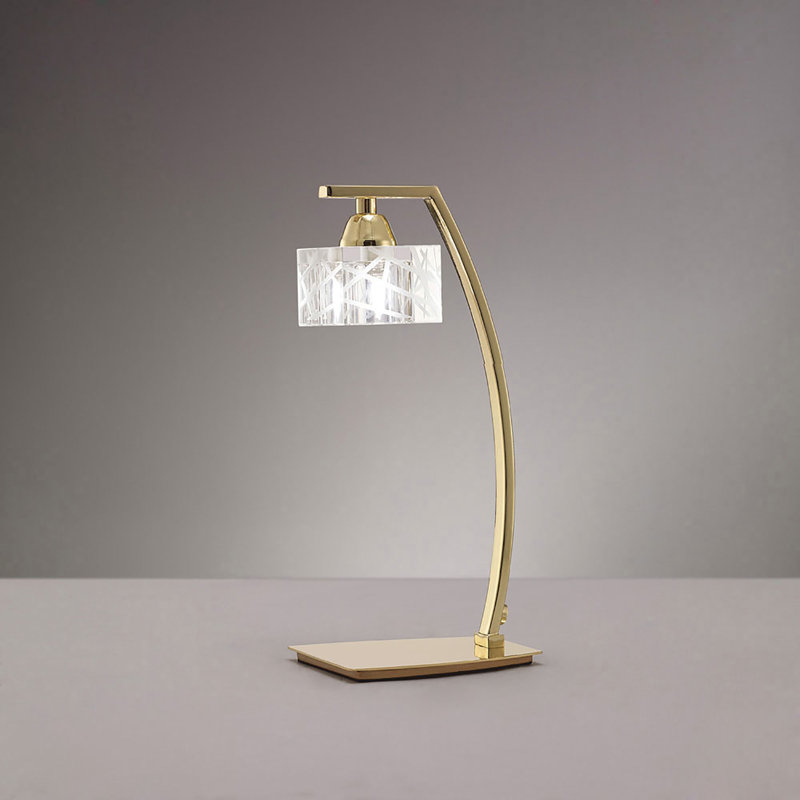 Waut Metal Arched Lamp, Brass