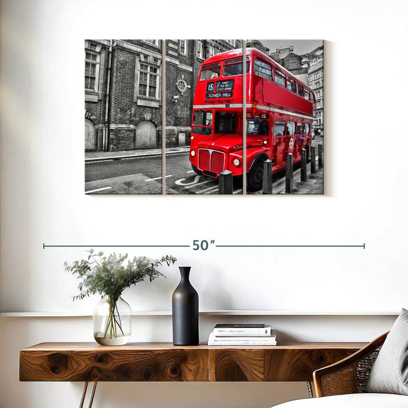 Mehar Pop Double Decker Bus, 24" H x 38" W