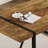 7-Piece Modern industrial Rectangular Wood Dining Set with Upholstered Chairs-2137543471-2137543469