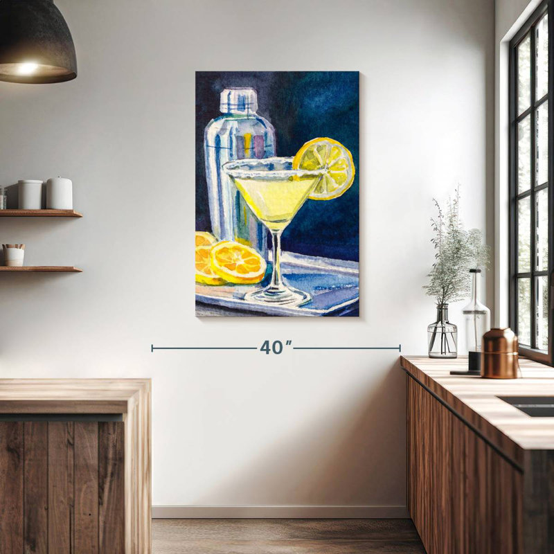 Martini au citron Yarlin, H 39 po x l 26 po