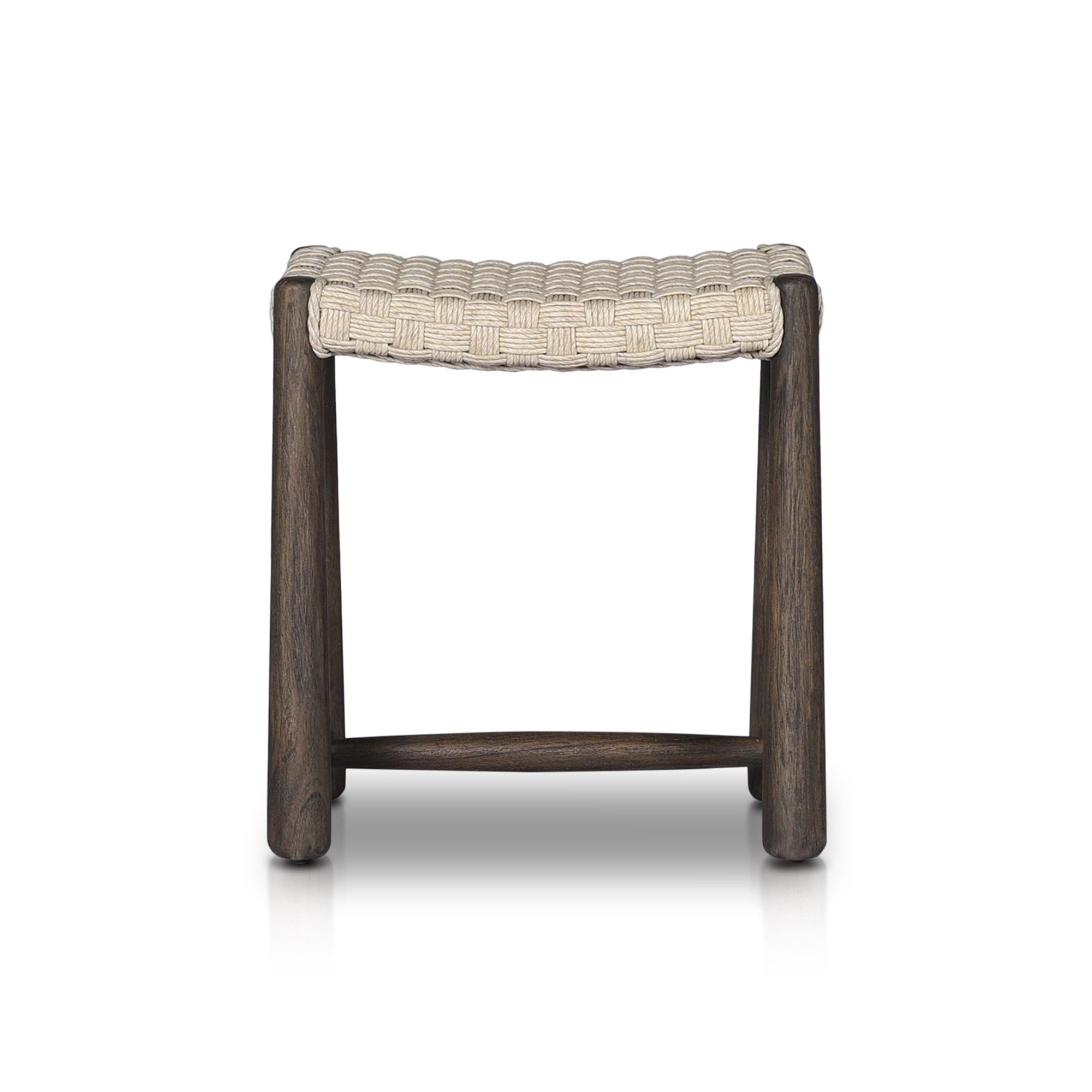 Savio Outdoor Stool, Vintage White