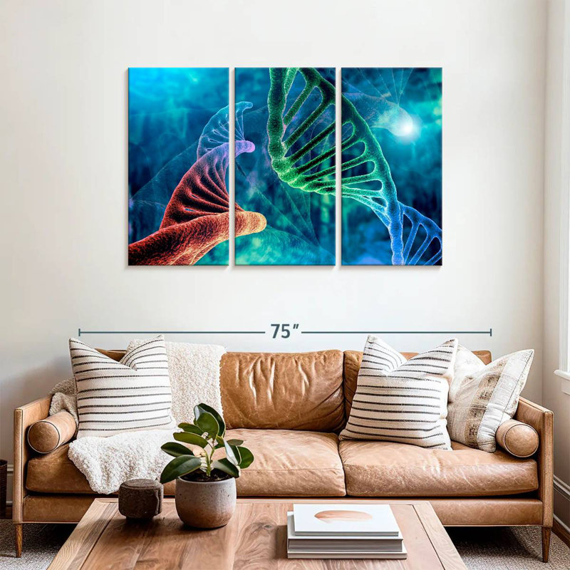 Keiri Two DNA Strands, 36" H x 57" W