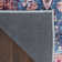 Machine Washable Persian Blue Brick Area Rug