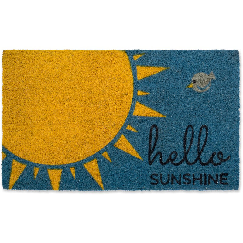 Decorative Hello Mat, 17X29, Hello Sun...