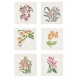Orchid 6-Piece Cocktail Napkin Set