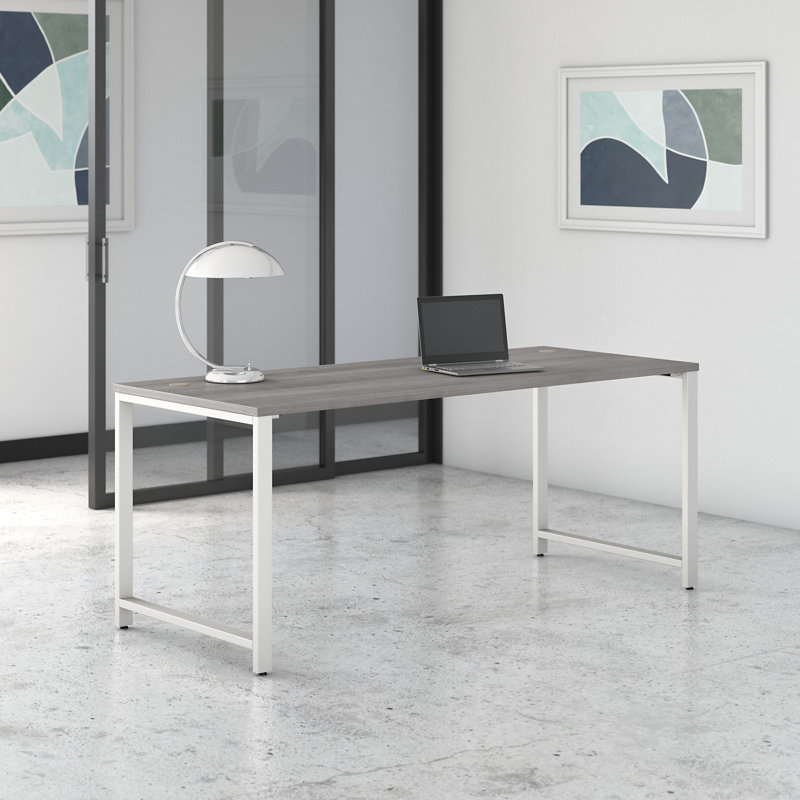 Bureau 400 Series, Gris platine / chrome, H 29,12 po x l 71,02 po x P 29,61 po