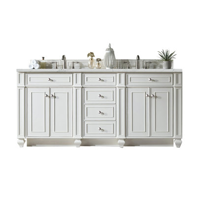 Meuble-lavabo double 72 po Bristol avec chargeur sans fil FreePower