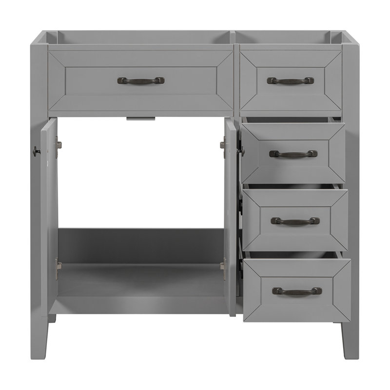 35.5'' Single Bathroom Vanity Base Only, Gray