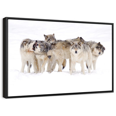 «Timber Wolf Pack Wall Art»