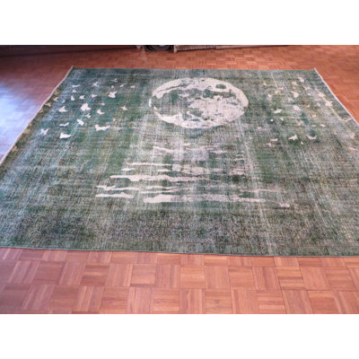 Beane One-of-a-Kind 9'7" X 11'6" Wool Area Rug in Green