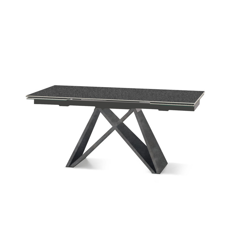 Arianie Extendable Dining Table, Lead, Graphite