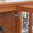 Vintage LED Curio Display Cabinet - Antique Glass Door Showcase With Adjustable Shelves For Collectibles-130079870