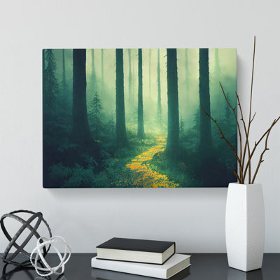 Cool Summer Forest - Wrapped Canvas