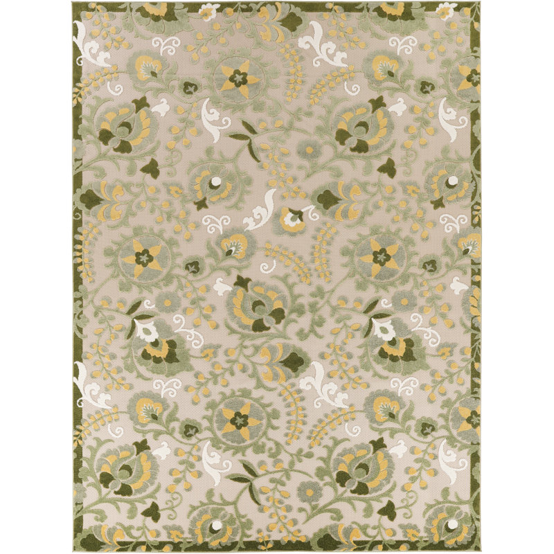 Davar Floral Indoor/Outdoor Area Rug, Rectangle 12' x 15'