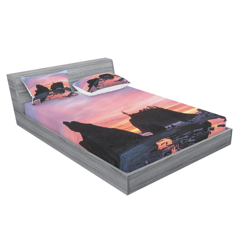 Microfiber Sheet Set, Queen Sheet Set with Fitted Sheet