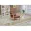 Chaise d'appoint rembourrée avec coussin