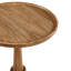 Table de bout ronde à piédestal rustique