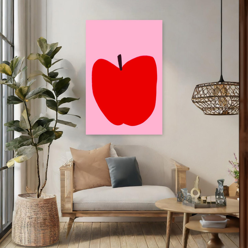 Art mural Crimson Simplicity, H 48 po x l 32 po
