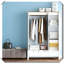 Armoire 3 portes avec rangement de style moderne et polyvalent-258342690