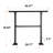 VEVOR Outdoor Hand Rails For Steps, 3Ft 3 Steps Carbon Steel Railing