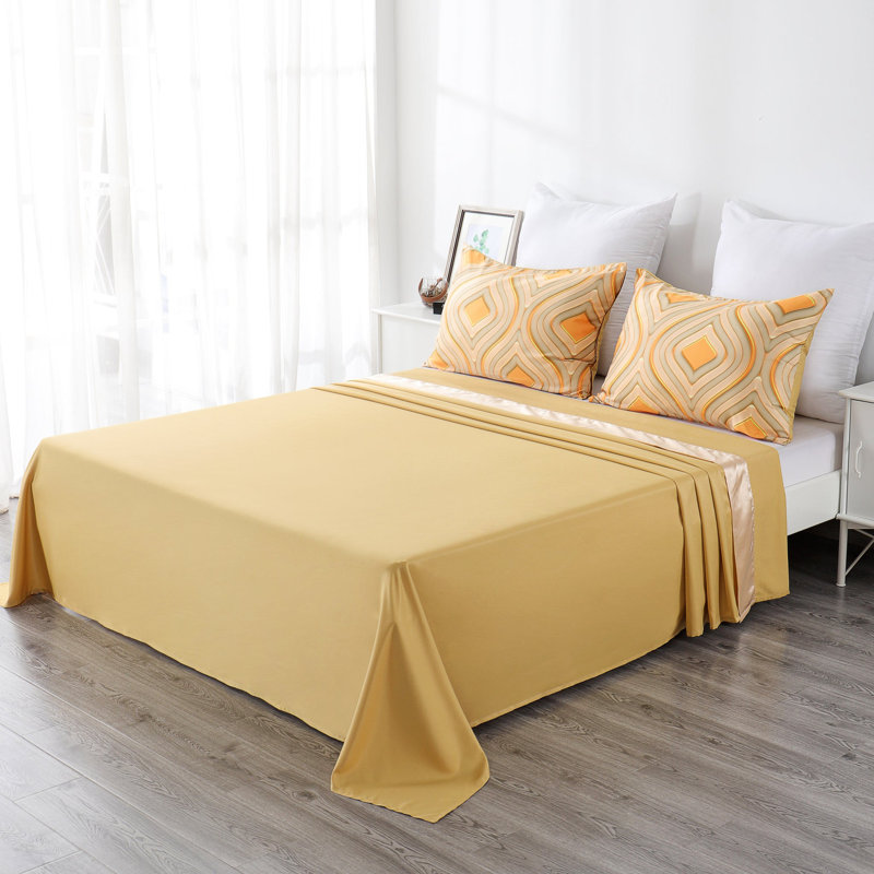 Ensemble de housse de couette en microfibre 4 pièces, Housse de couette grand + 3 pièces supplémentair, Tourbillon