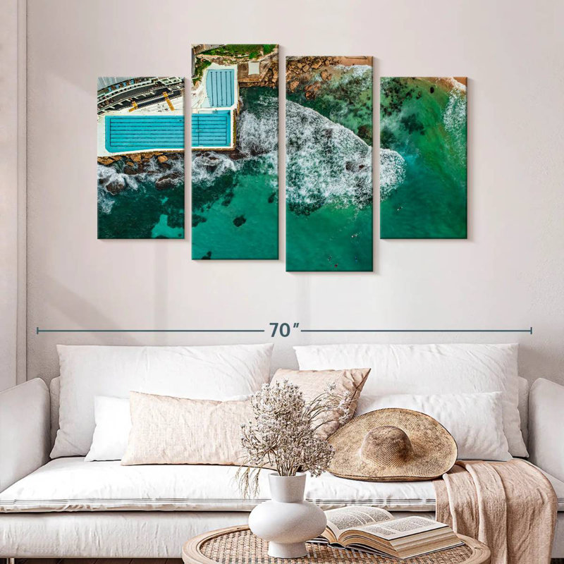 Gillard au-dessus de Bondi Icebergs Club, H 32 po x l 52 po