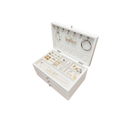 Wood Jewellery Box + Drawers