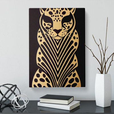 Leopard Deco Vol.1 - Wrapped Canvas