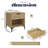 Nova 1 Drawer Nightstand Set Of 2, Bedside Tables With Storage Drawers, Compact Wood Night Stands For Bedroom, End Table Or Side Table For Living Room, 15.7" D X 18.9" W X 21.2" H, Oak-1346065342