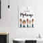 J'aime les pinceaux à maquillage Glam par Elizabeth Tyndall - Art textuel-1143120998-1143120999