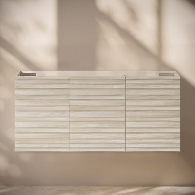 Cascade 48" Wall-Mounted Bathroom Vanity Cabinet Without Top