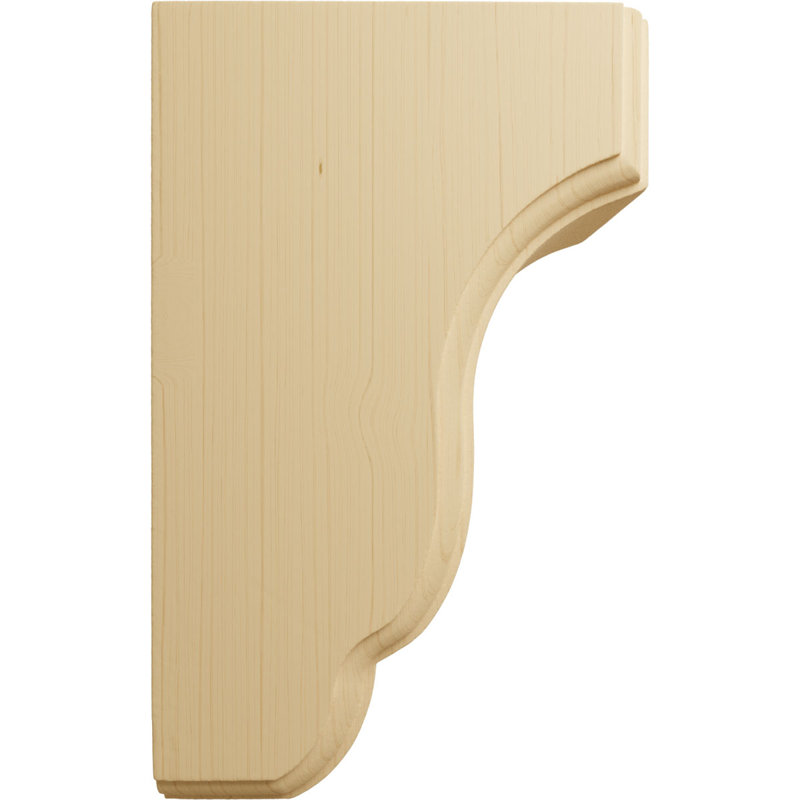 6.5'' H x 3.5'' W x 4'' D, Alder