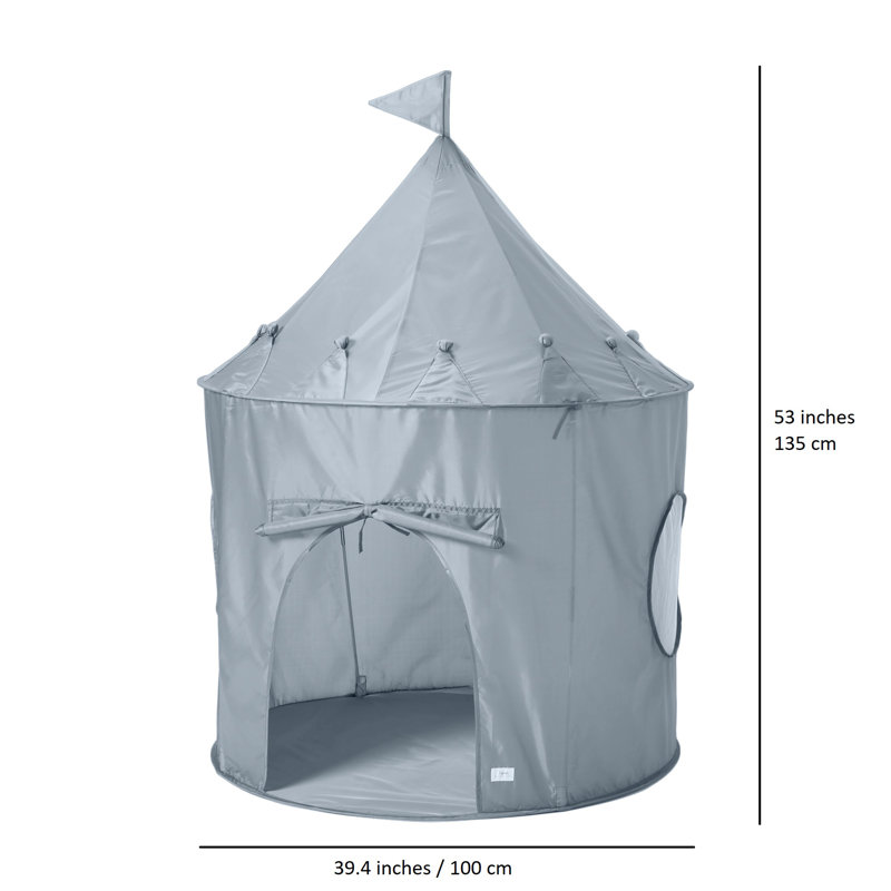 Tente de jeu extérieure en polyester avec sac de transport 3,28 pi x 3,28 pi, Bleu