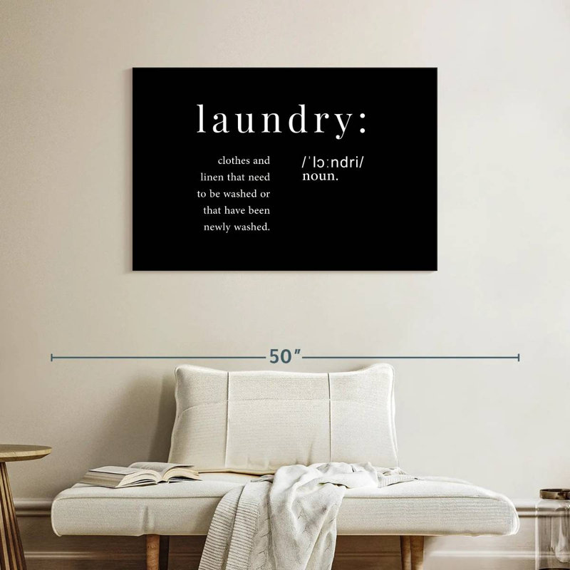 Tergel Laundry Definition, 26" H x 39" W