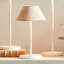 Lampe de table à abat-jour en lin à DEL rechargeable sans fil 10 po Lumos-841931011-841931008