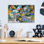 Art mural en verre épique «Birds Of The World» par Tim Jeffs, 16 po x 12 po