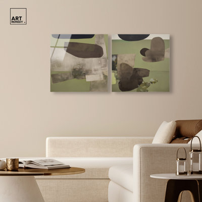 Ensemble d'art mural de salon Olive Fields