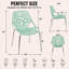 Chaises d'appoint empilables avec dossier à découpes florales et pieds en acier inoxydable - sièges de cuisine, de restaurant ou de banquet modernes-21376069-129679203