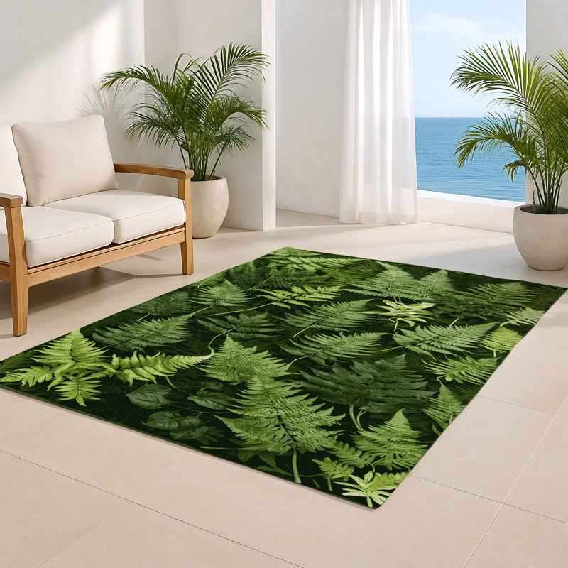 Tapis d'intérieur et d'extérieur vert Nature, Rectangulaire 8 pi x 10 pi