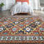 Tapis multicolore de haute qualité noué à la main-106954810
