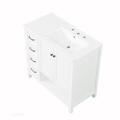 Meuble-lavabo de haute qualité avec rangement spacieux et design élégant