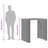 Vidaxl Garden Bar Table Grey-116118490-116118494