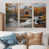 Toile naturelle avec cadre flottant