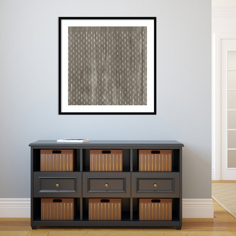 Weathered Wood Patterns VIII by June Erica Vess, Black, 25" H x 25" W x 1" D