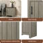 Table de bout l 16 po, table d'appoint, table de chevet avec porte d'armoire