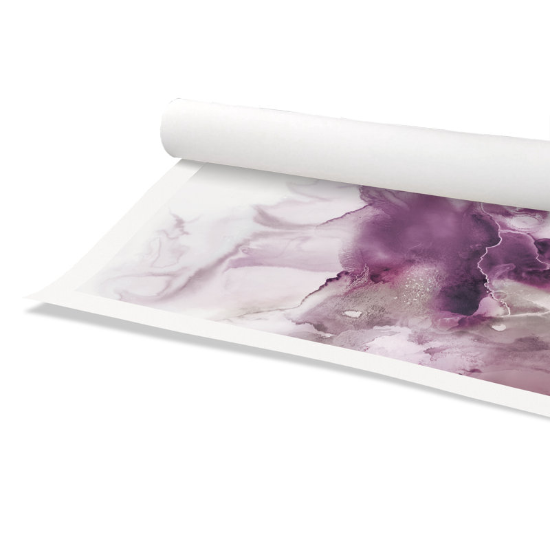Swerve lavande - peinture sans cadre, H 16 po x l 16 po x P 0,1 po