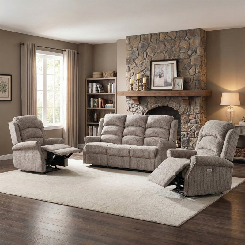 Lainey 79cm Wide Standard Recliner, Natural