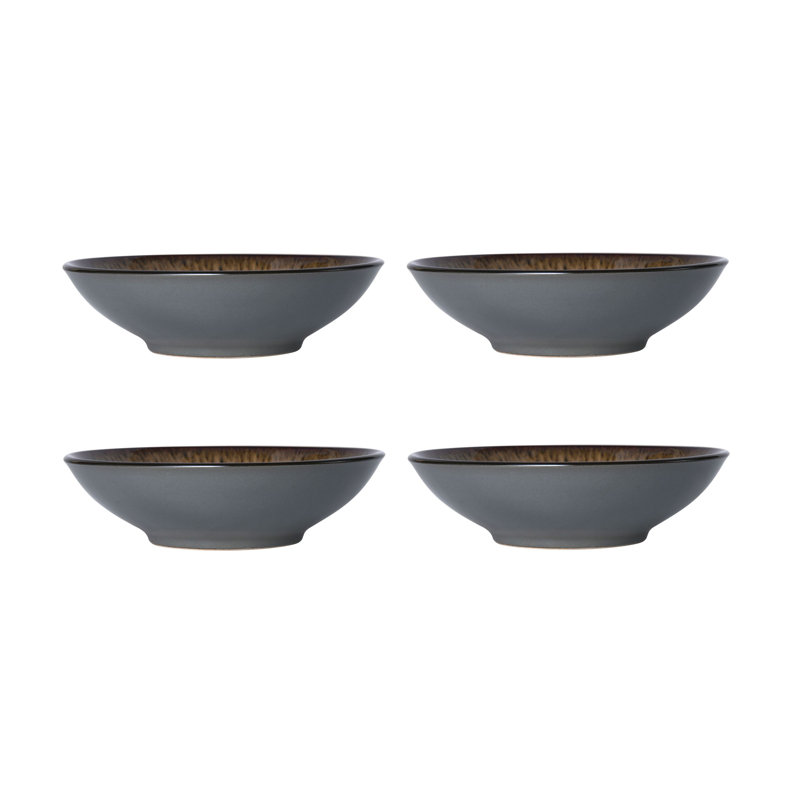 Service de table 16 pièces en grès Monroe Gray, service pour 4